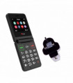 TTfone TT660 Flip Big Button Mobile with O2 SIM, USB C Mains Charger