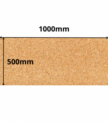 Cork Sheet Roll - 1000x500mm - 6mm - Décor and DIY - Pack of 2