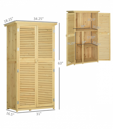 Outdoor Garden Storage Shed Tool House ( Amazon Shipping)（Prohibited by WalMart）