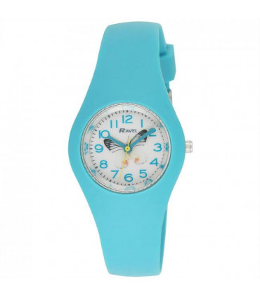 Ravel Womens Summer Silicone Blue Watch R1805