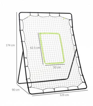 Rebounder Net Aid Multi-Sports Goal Play Teens Adults Baseball Softball Training