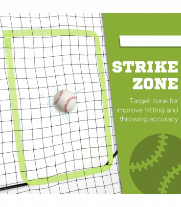 Rebounder Net Aid Multi-Sports Goal Play Teens Adults Baseball Softball Training