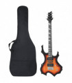 vidaXL Electric Guitar for Beginner with Bag Brown and Black 4/4 39"
