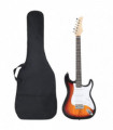 vidaXL Electric Guitar for Beginner with Bag Brown and White 4/4 39"