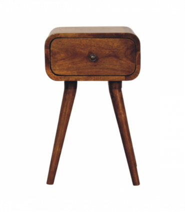 Artisan Furniture Solid Wood Avora Mini Chestnut Nightstand with 1 drawer