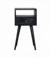 Artisan Furniture Solid Wood Mini Ash Black Bedside