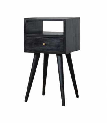 Artisan Furniture Solid Wood Mini Ash Black Bedside