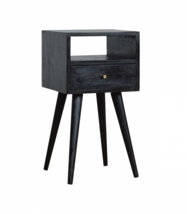 Artisan Furniture Solid Wood Mini Ash Black Bedside