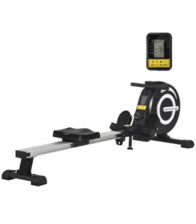 Fitness Adjustable Magnetic Rowing Machine Rower w/ LCD Digital Monitor HOMCOM
