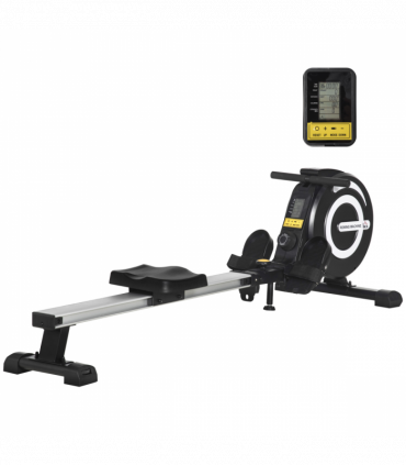 Fitness Adjustable Magnetic Rowing Machine Rower w/ LCD Digital Monitor HOMCOM