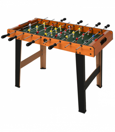 Wooden Soccer Football Table 84.5cm Arcades Game Room Bar, 2 Foosballs HOMCOM
