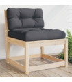 vidaXL Garden Sofa with Cushions Solid Wood Pine