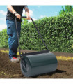 vidaXL Lawn Roller Green and Black 63 cm 50 L