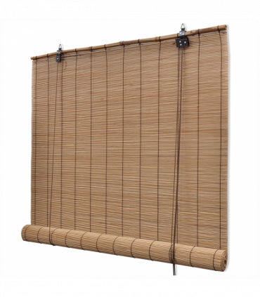 vidaXL Bamboo Roller Blinds 2 pcs 150 x 220 cm Brown