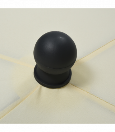 Aluminium Sun Umbrella Parasol Patio Garden Tilt 2M x 1.25M Cream White