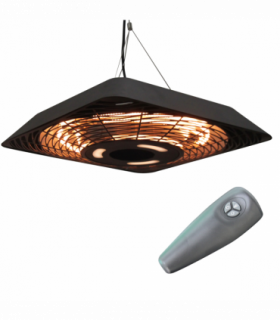 Outsunny 2000W Patio Electric Hanging Ceiling Heater Halogen Remote Aluminium