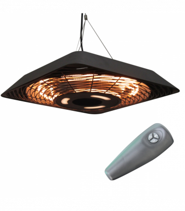 Outsunny 2000W Patio Electric Hanging Ceiling Heater Halogen Remote Aluminium