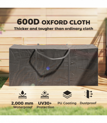 Outsunny 720 L Garden Furniture Cushion Storage Bag, 600D Oxford Fabric