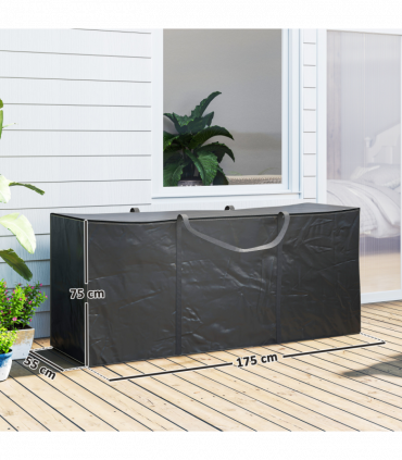 Outsunny 720 L Garden Furniture Cushion Storage Bag, 600D Oxford Fabric
