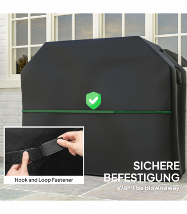 Outsunny Barbecue Cover, Waterproof UPF30+ Rip-Proof, 147 x 61 x 122 cm