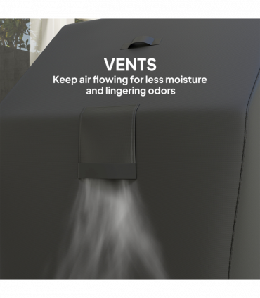 Outsunny Barbecue Cover, Waterproof UPF30+ Rip-Proof, 147 x 61 x 122 cm