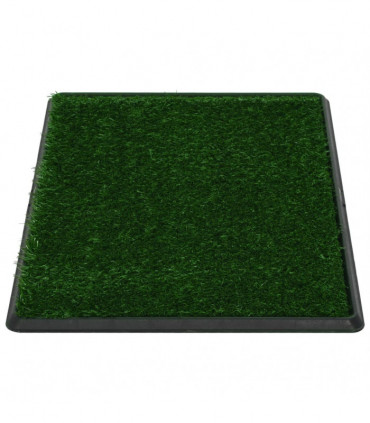 Pet Toilets 2 pcs with Tray & Faux Turf Green 76x51x3 cm WC