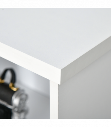 Simple Modern 4-Compartment Low Bookcase w/ Shelves Cube Display Office