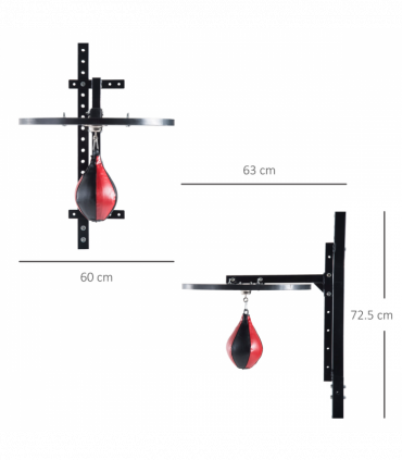 Speed Bag Platform Speedball Frame Set Training Punching Boxing Workout HOMCOM