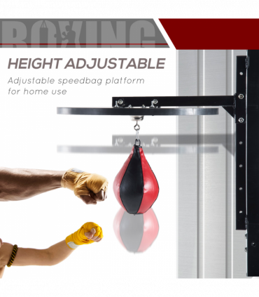 Speed Bag Platform Speedball Frame Set Training Punching Boxing Workout HOMCOM