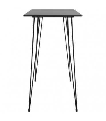 vidaXL 7 Piece Bar Set Black and White