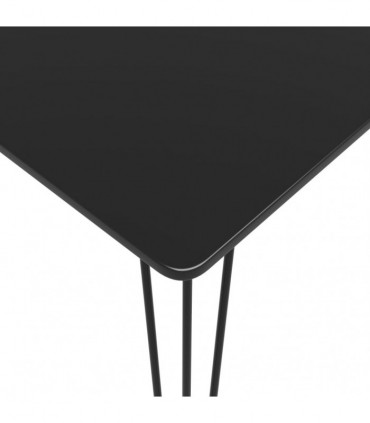 vidaXL 7 Piece Bar Set Black and White