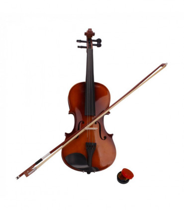 New 4/4 Acoustic Violin Case Bow Rosin Natural