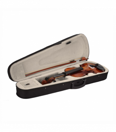 New 4/4 Acoustic Violin Case Bow Rosin Natural