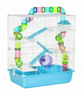 PawHut Walk in Chicken Run w/ Cover, Hanging Feeder, Perch, for 12-18 Chickens