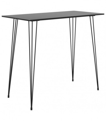 vidaXL 5 Piece Bar Set Black and White