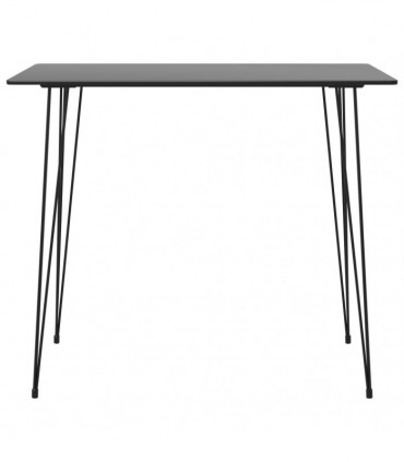 vidaXL 5 Piece Bar Set Black and White