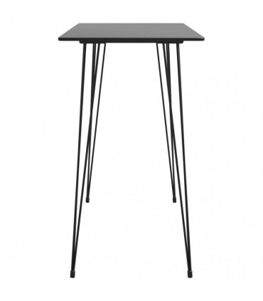 vidaXL 5 Piece Bar Set Black and White