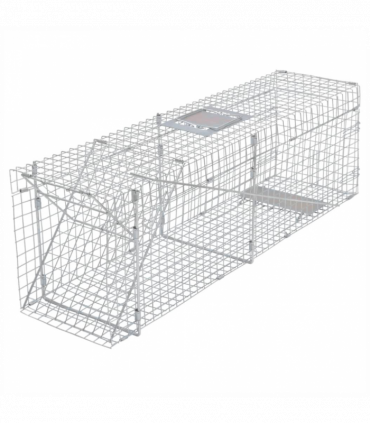 vidaXL Galvanised Live Trap 100 cm