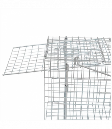 vidaXL Galvanised Live Trap 100 cm