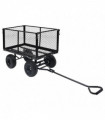 vidaXL Garden Hand Trolley Black 350 kg