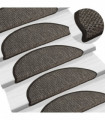 Self-adhesive Stair Mats Sisal-Look 15 pcs 56x20 cm Anthracite