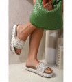 Thick Wedge Heel Braided Platform Sandals