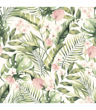 Tropical Floral Pink & Green sw12