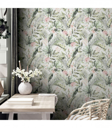 Tropical Floral Pink & Green sw12