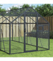 vidaXL Aviary Anthracite 1.79x10x1.85 m Aluminium