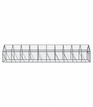 vidaXL Aviary Anthracite 1.79x10x1.85 m Aluminium