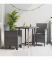vidaXL Garden Chair 2 pcs Light grey 53 x 49 x 85 cm PP