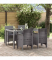 vidaXL Garden Chair 4 pcs Light grey 53 x 49 x 85 cm PP