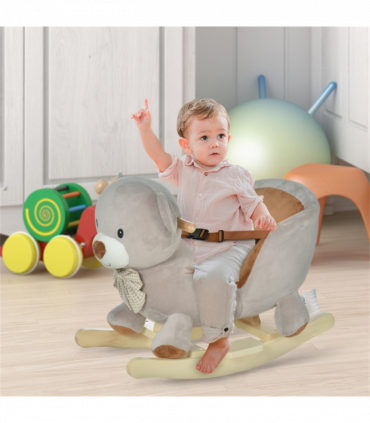 Baby Rocking Hors-Sound Brown ( Amazon Shipping)（Prohibited by WalMart）