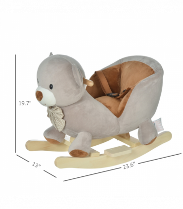 Baby Rocking Hors-Sound Brown ( Amazon Shipping)（Prohibited by WalMart）